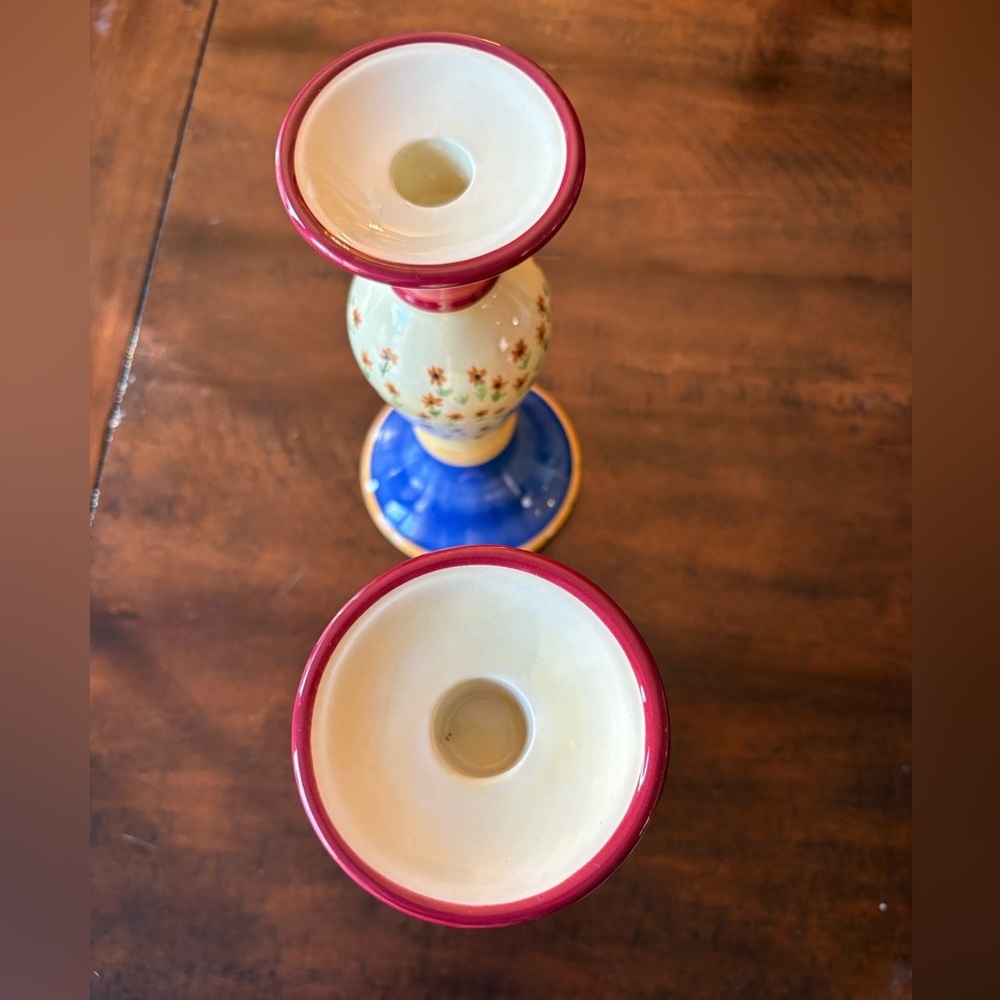 Hard to Find Vintage Pfaltzgraff Pistoulet Candle Holders (set of 2) - Picture 11 of 11